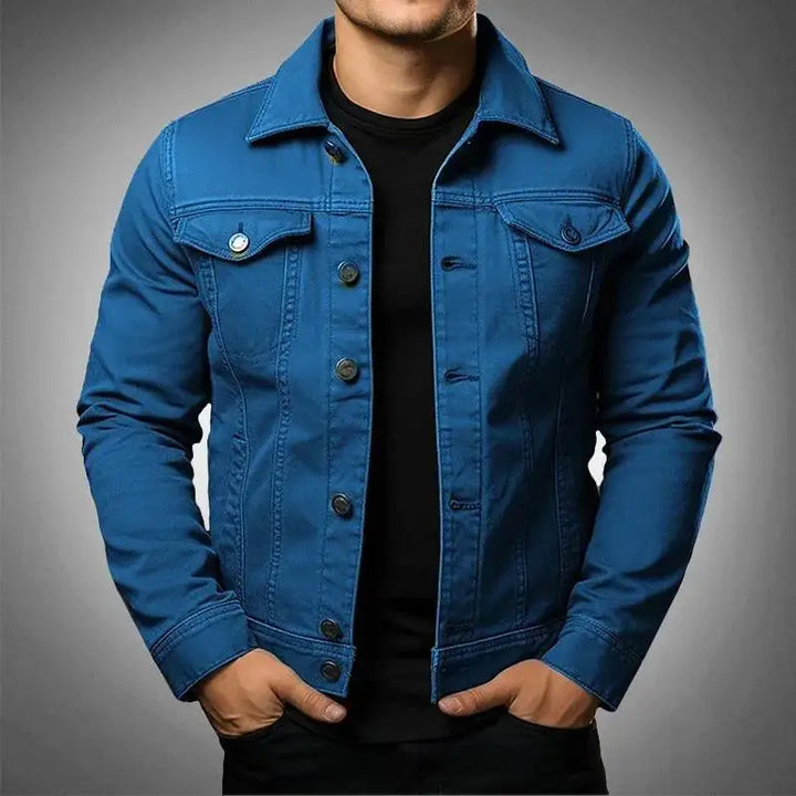 Robust & Timeless Men's Denim Jacket made from 100% Cotton - Noah-Blue-XS-State of Style