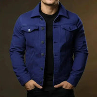Robust & Timeless Men's Denim Jacket made from 100% Cotton - Noah-Navy blue-XS-State of Style