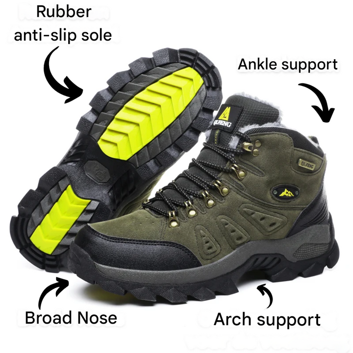 Robust Versatile Walking Shoes - Expedition Trek-Green-3.5-State of Style