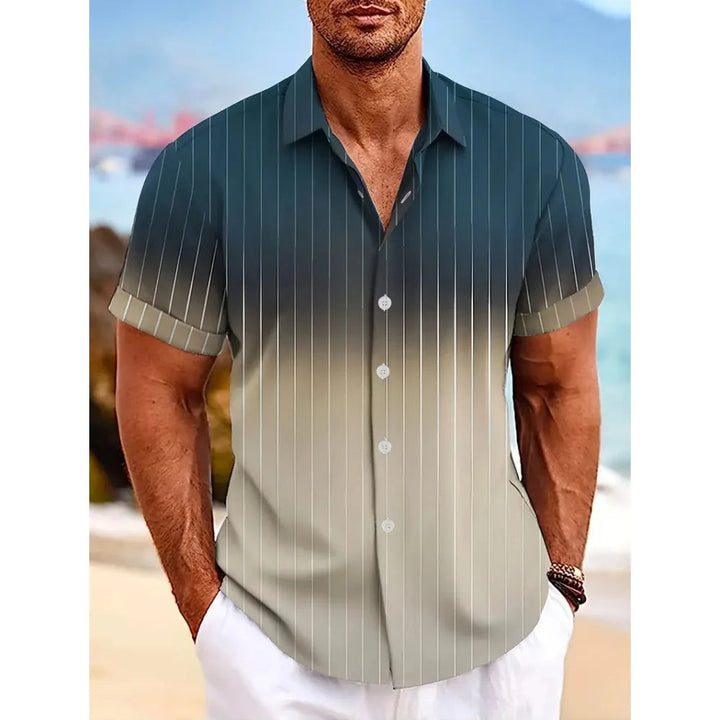 ROCCO - Men's Short-Sleeve Gradient Shirt-ROCCO-1-M-State of Style