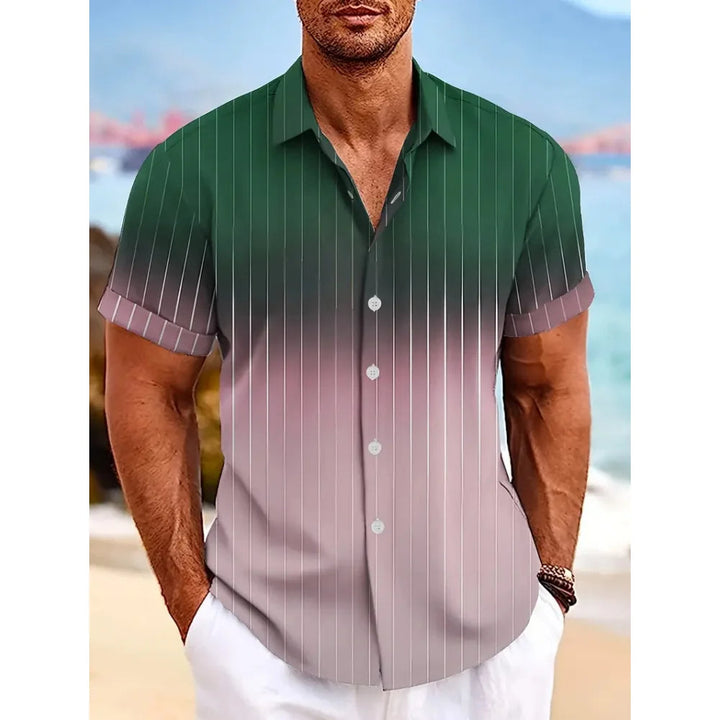 ROCCO - Men's Short-Sleeve Gradient Shirt-ROCCO-3-M-State of Style