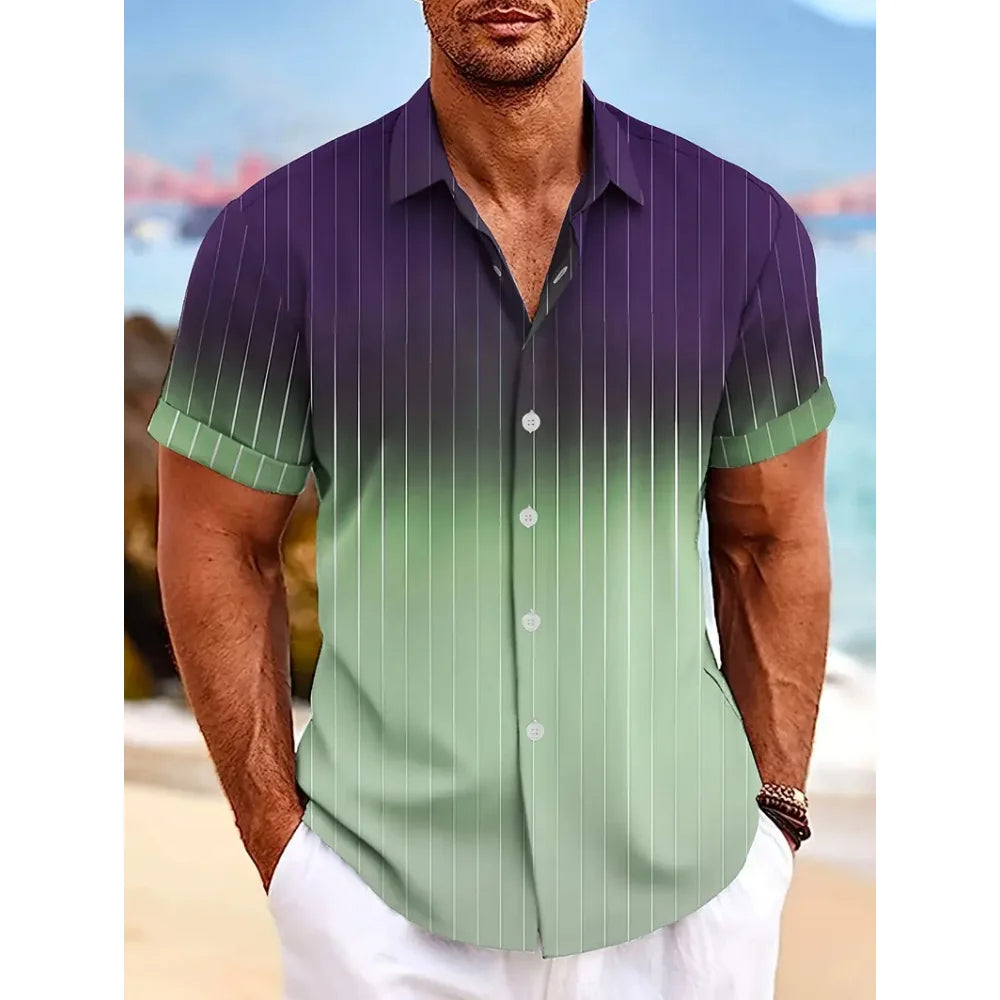 ROCCO - Men's Short-Sleeve Gradient Shirt-ROCCO-6-M-State of Style