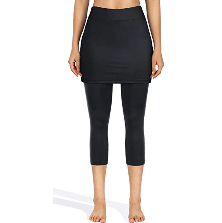 Rock leggings with practical side pockets – Mireille-Wine red-S-State of Style