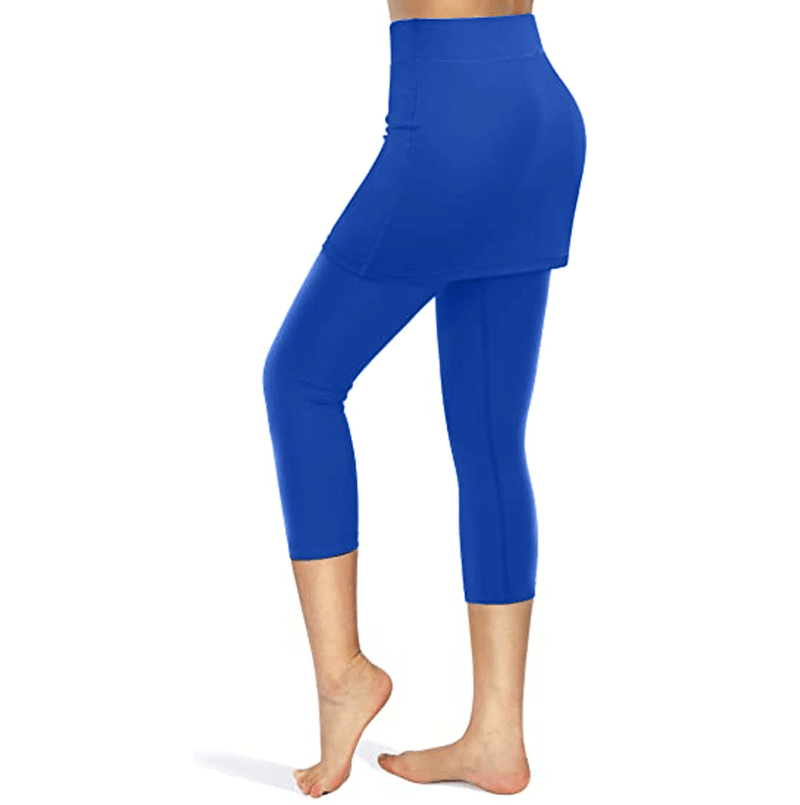 Rock leggings with practical side pockets – Mireille-Wine red-S-State of Style