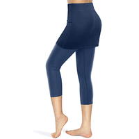 Rock leggings with practical side pockets – Mireille-Wine red-S-State of Style