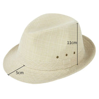 Roger Traditional Hat – Classic Fedora with Checkered Pattern-Khaki-57-State of Style