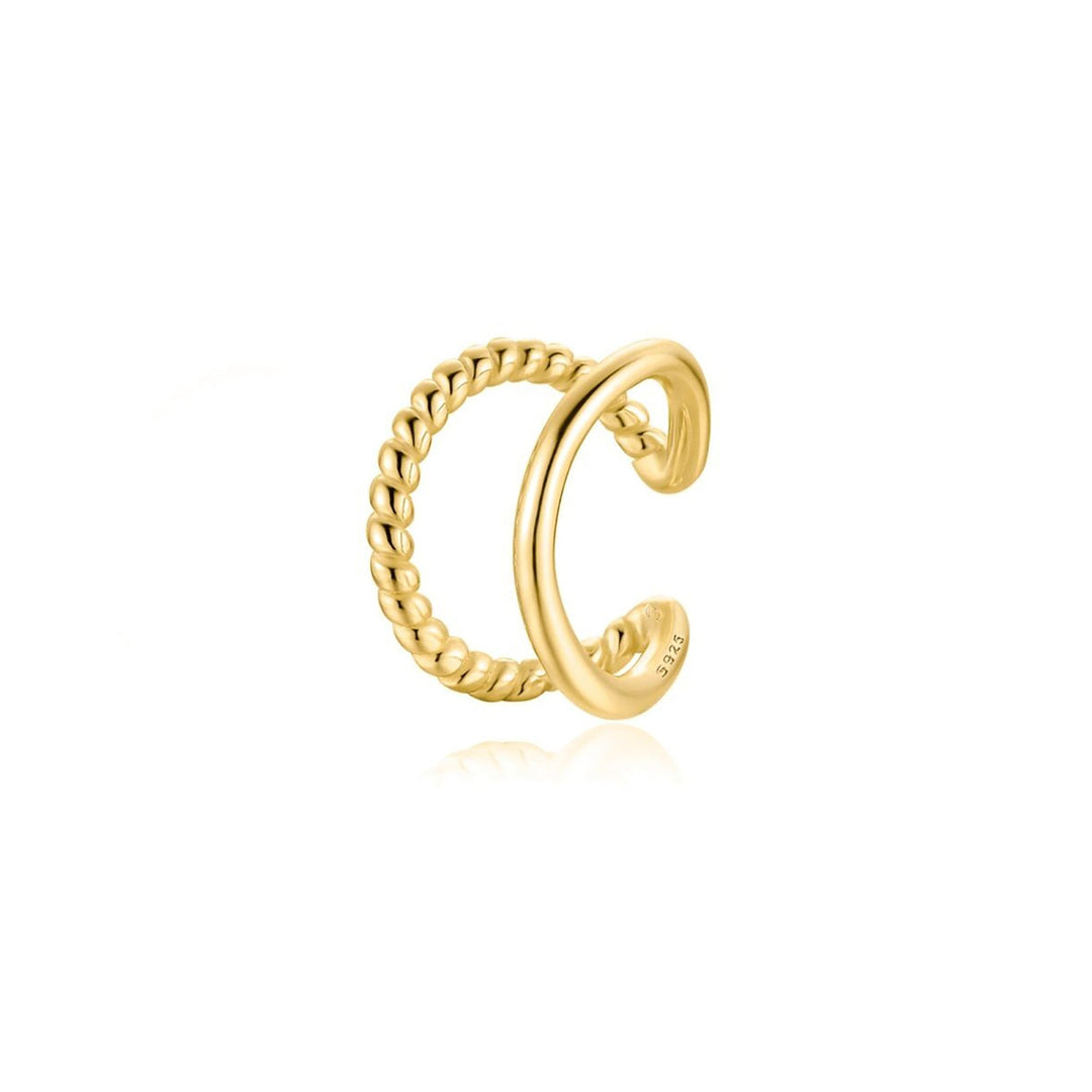 Rol-shaped Creole Earring - Isabelle-Gold-State of Style