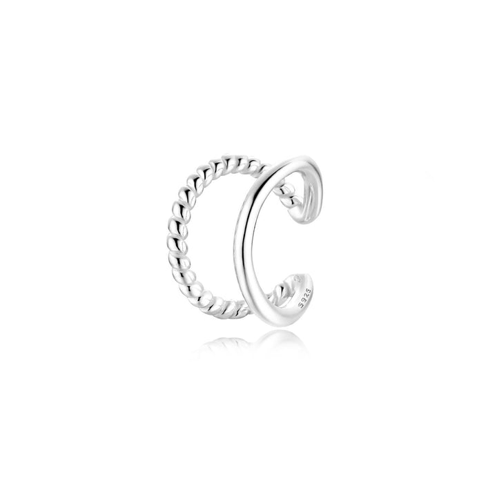 Rol-shaped Creole Earring - Isabelle-Silver-State of Style