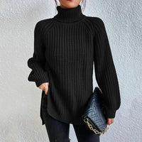 Roll-neck jumper for women - Velmora-Black-S-State of Style