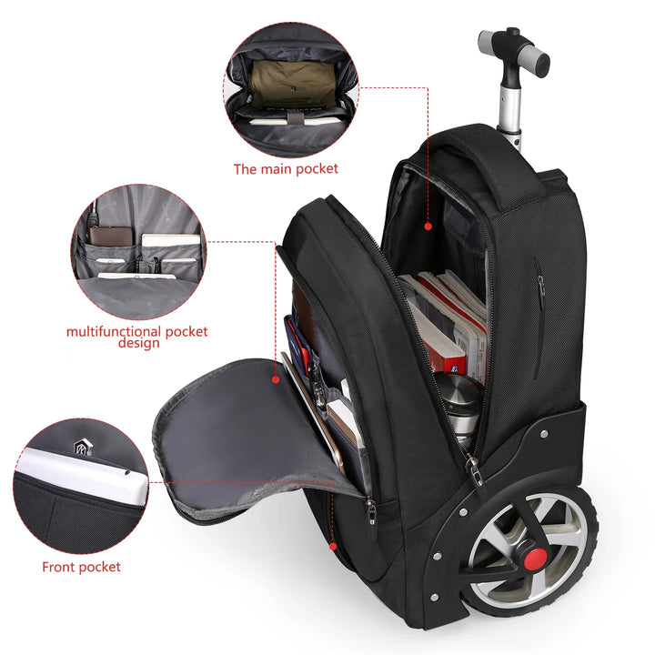 Rolling Laptop Backpack – Helsinki-S (30 L)-State of Style