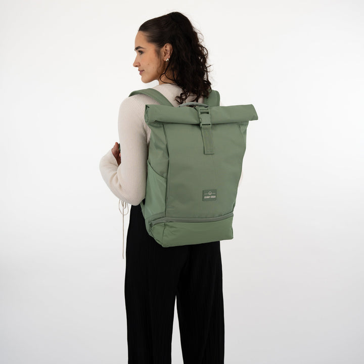 Rolltop Backpack – UrbanFlow-Black-State of Style