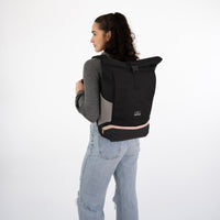 Rolltop Backpack – UrbanFlow-Black-State of Style