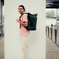 Rolltop Backpack – UrbanFlow-Black-State of Style