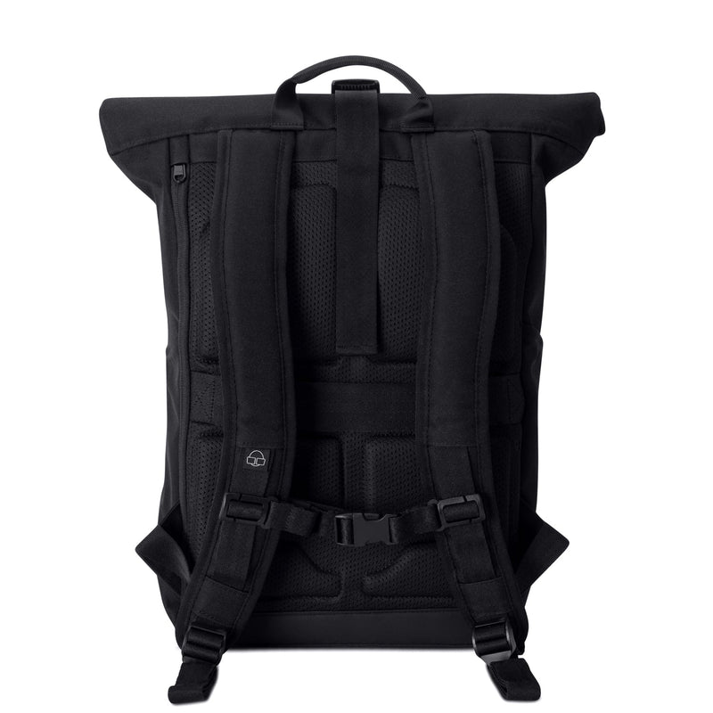 Rolltop Backpack – UrbanFlow-Black-State of Style