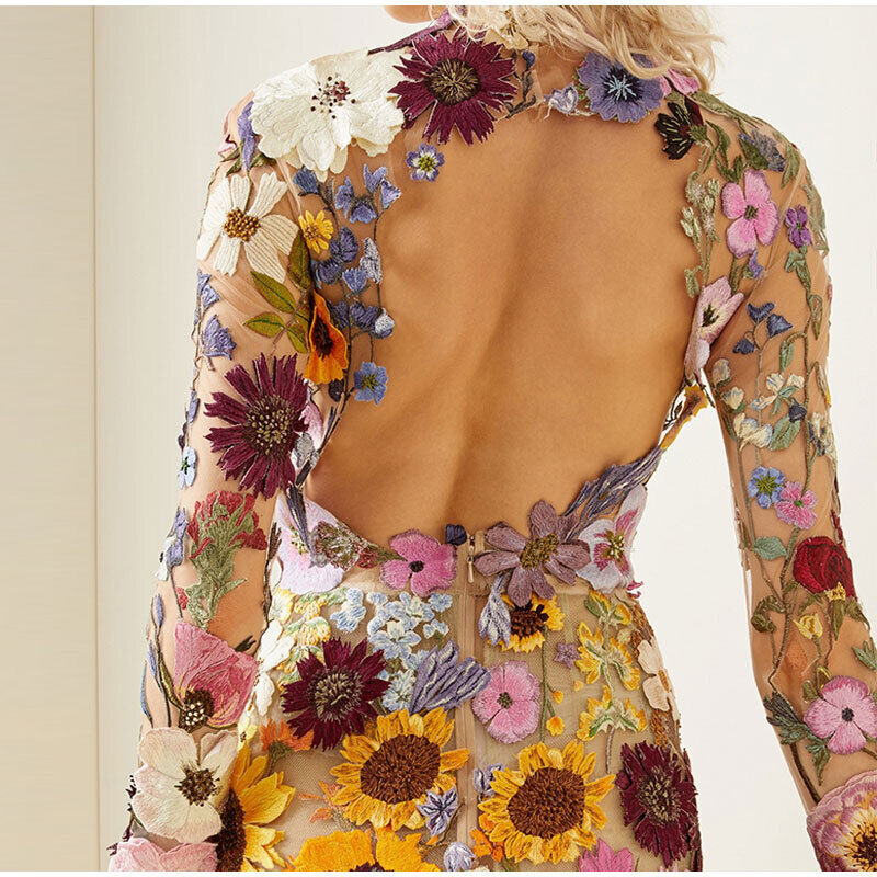 Romantic Floral Dress with Delicate Details - Isabella-Pink-S-State of Style