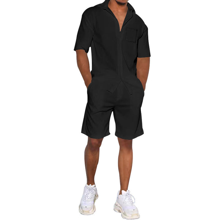 Ronan | Men's Summer Set – Lightweight & Stylish for Warm Days-Black-M-State of Style