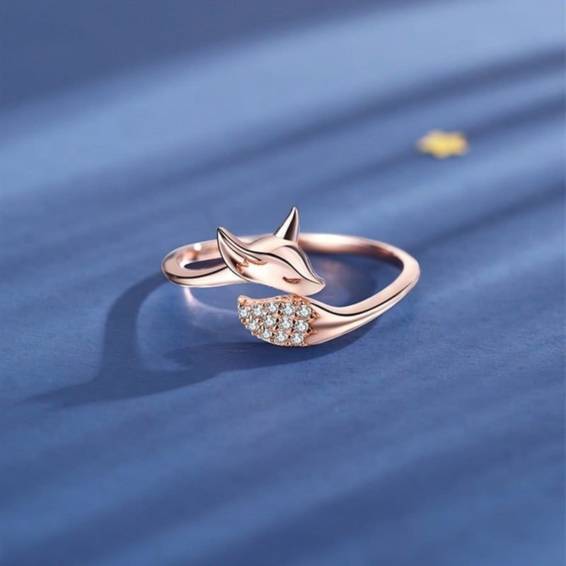 Rosé Silver Fox Ring - Finn (1+1 FREE)-5-State of Style