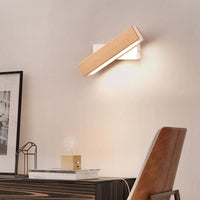 Rotatable Wooden LED Wall Lamp - Jasper-Dark Wood-Small - 21 x 5 cm-State of Style