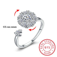 Rotating Crystal Ring | Elegant Spin Design | Women's Jewellery-State of Style