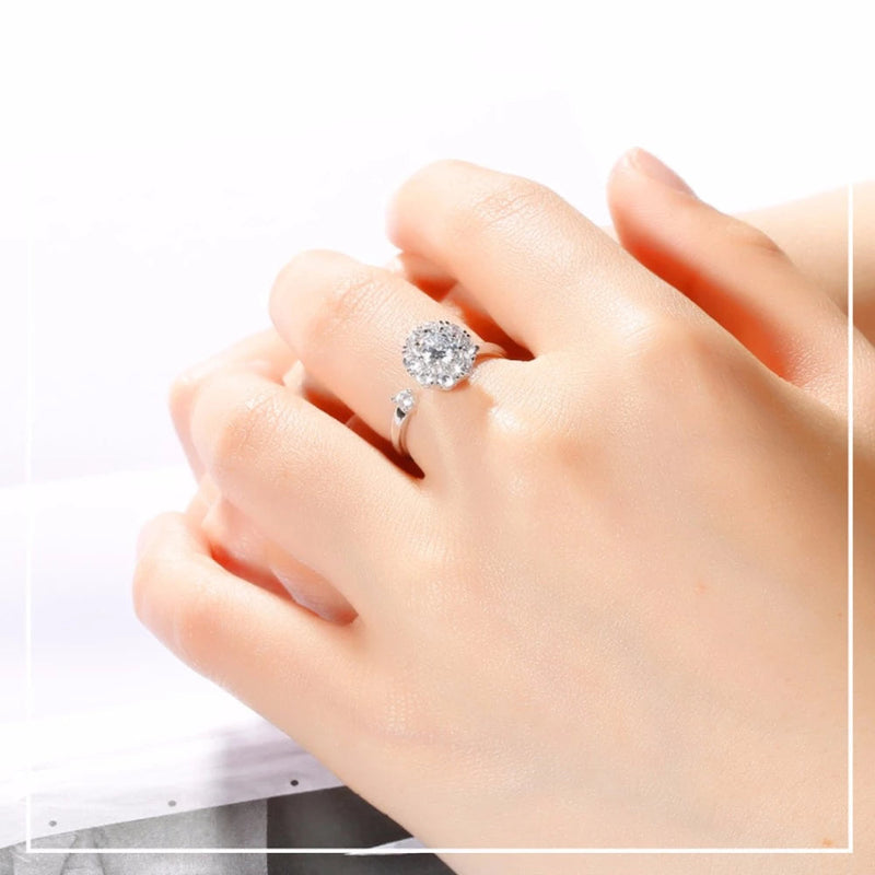 Rotating Crystal Ring | Elegant Spin Design | Women's Jewellery-State of Style