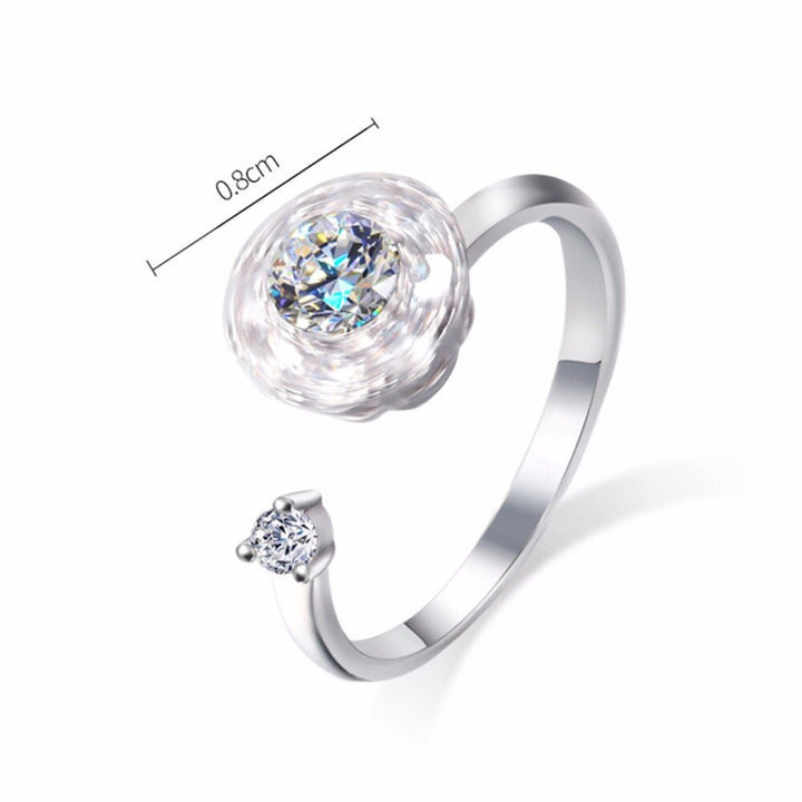 Rotating Crystal Ring | Elegant Spin Design | Women's Jewellery-State of Style