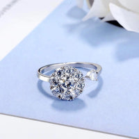 Rotating Crystal Ring | Elegant Spin Design | Women's Jewellery-State of Style
