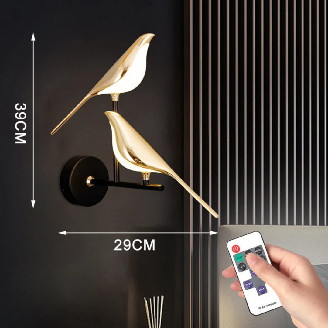 Rotating LED Wall Lamp - LuminaBird-1 Head-White Light-State of Style