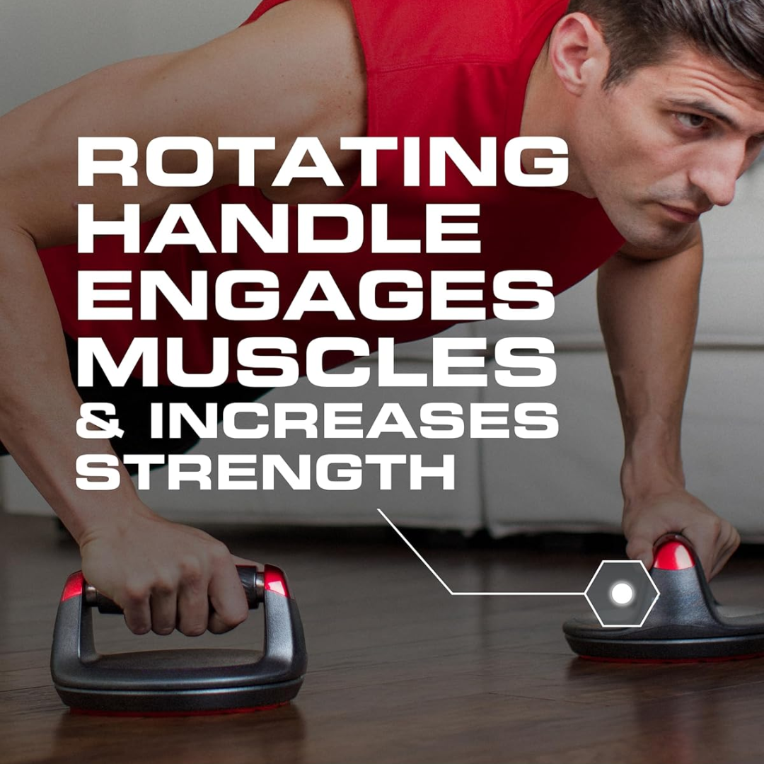 Rotating Push-Up Bars with Ergonomic Handle – Supports 180 Kg-State of Style
