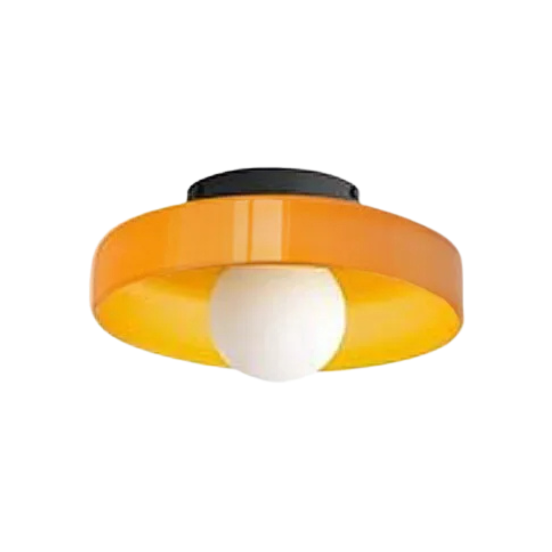 Round Ceiling Light with Stylish Functionality - LumiSphere-Orange-D25*H15cm-State of Style