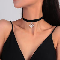 Royal Round Velvet Choker Necklace-Butterfly-State of Style