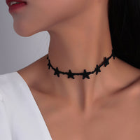 Royal Round Velvet Choker Necklace-Stars-State of Style