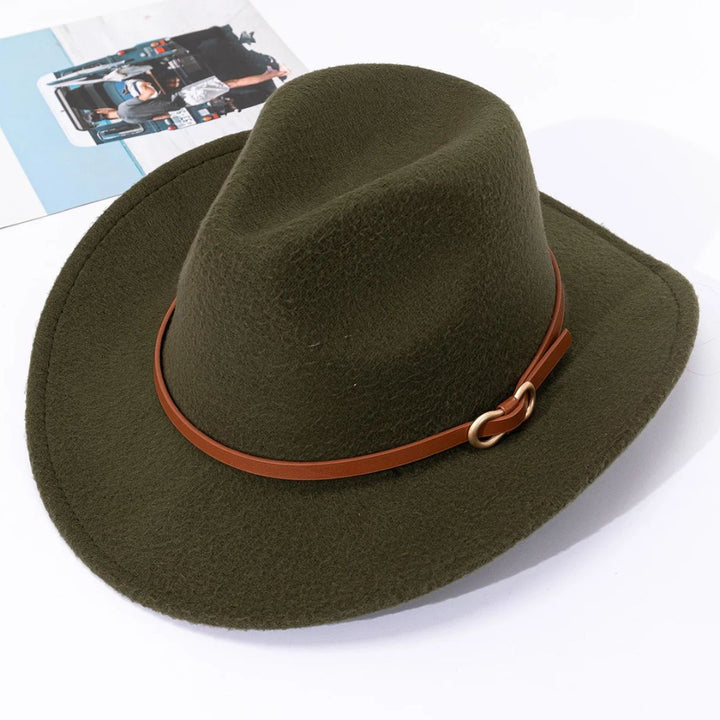Rudolph Traditional Hat – Classic Wool Felt Jazz Hat-Army Green-State of Style