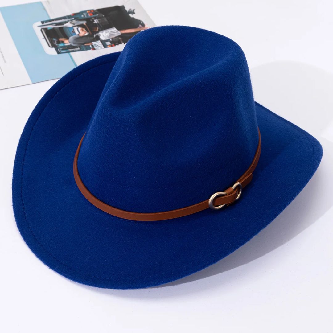 Rudolph Traditional Hat – Classic Wool Felt Jazz Hat-Blue-State of Style