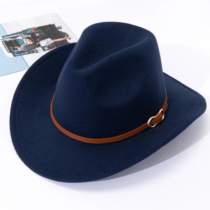 Rudolph Traditional Hat – Classic Wool Felt Jazz Hat-Navy Blue-State of Style