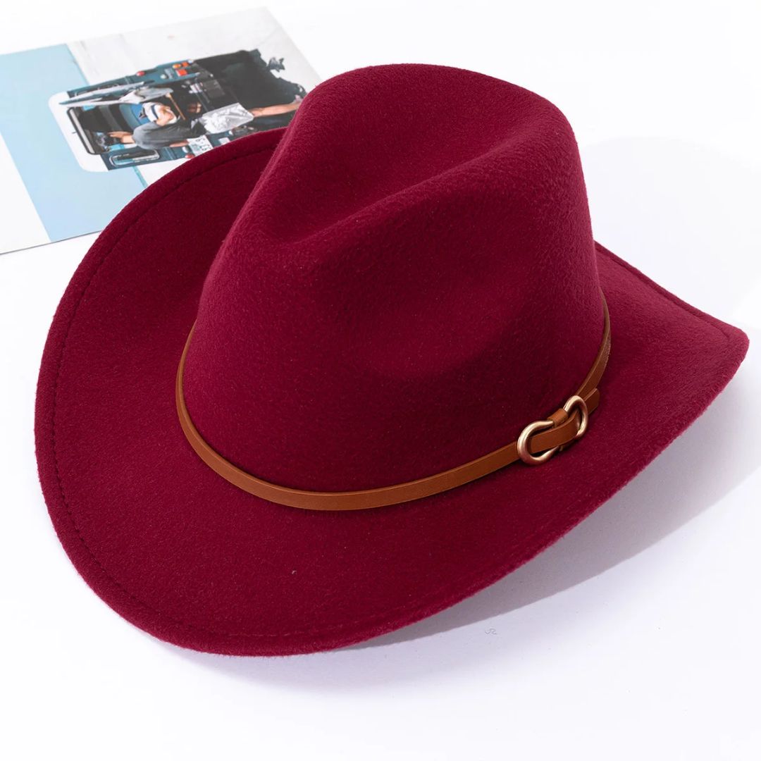Rudolph Traditional Hat – Classic Wool Felt Jazz Hat-Wine-State of Style