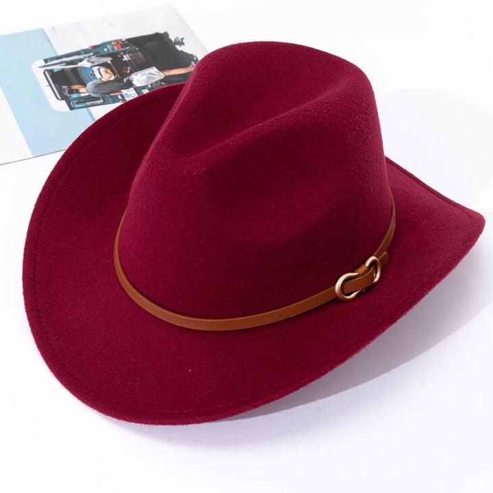 Rudolph Traditional Hat – Classic Wool Felt Jazz Hat-Wine-State of Style