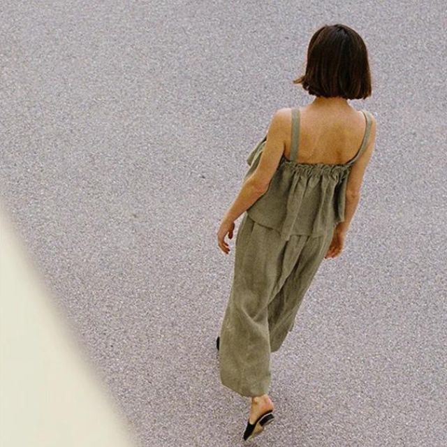 Ruffled Two-Piece Outfit | Elegant & Chic Women's Fashion-Army Green-S-State of Style