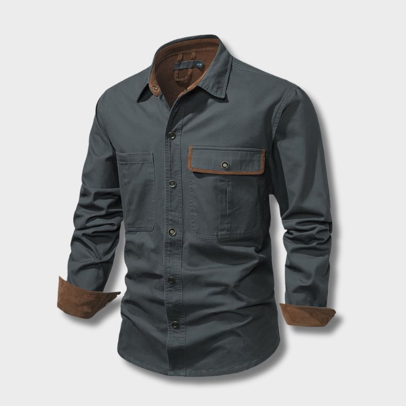 Rugged Men's Shirt - Lars-Grey-S-State of Style