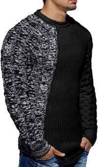 Rugged Men's Sweater – Damian-White Grey-M-State of Style