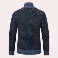 Runia - Knitted Cardigan for Men-Blue-grey-S-State of Style