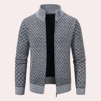 Runia - Knitted Cardigan for Men-Grey-S-State of Style