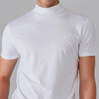 Ryan Elegant High-Collar Shirt-White-S-State of Style