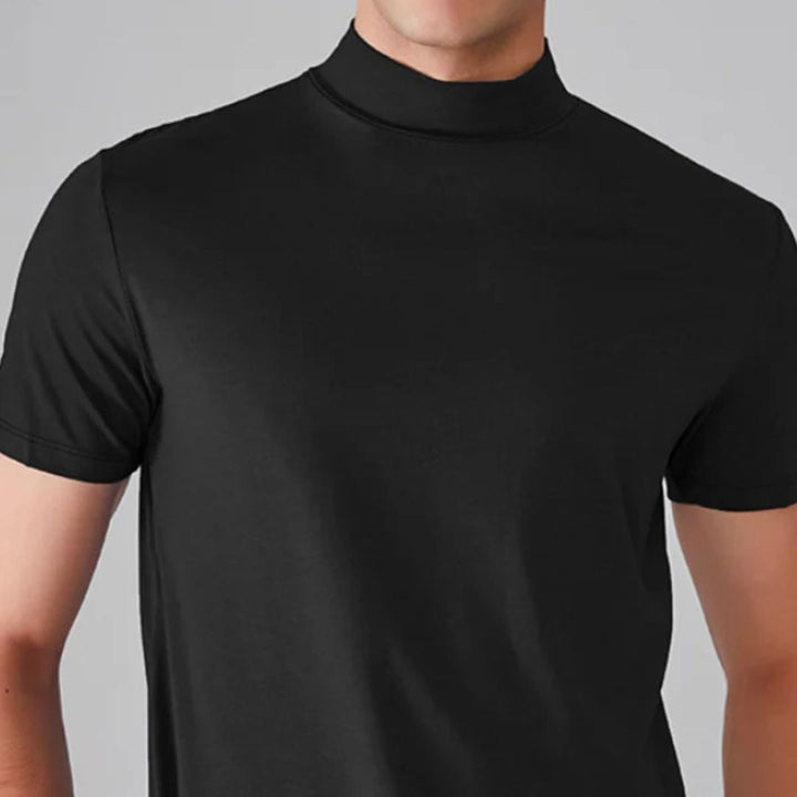 Ryan Elegant High-Collar Shirt-Wine Red-S-State of Style