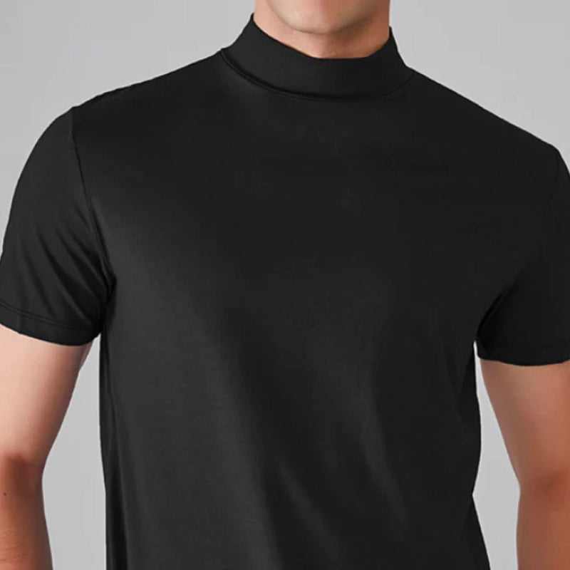 Ryan Elegant High-Collar Shirt-Wine Red-S-State of Style