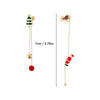 Festive Santa Tassel Earrings | Long Christmas Dangle Jewellery