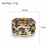 Leopard Leather Bracelet | Multi-Layer Fashion Jewellery