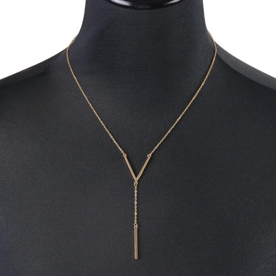 Elegant V-Shaped Gold Necklace | Timeless Style