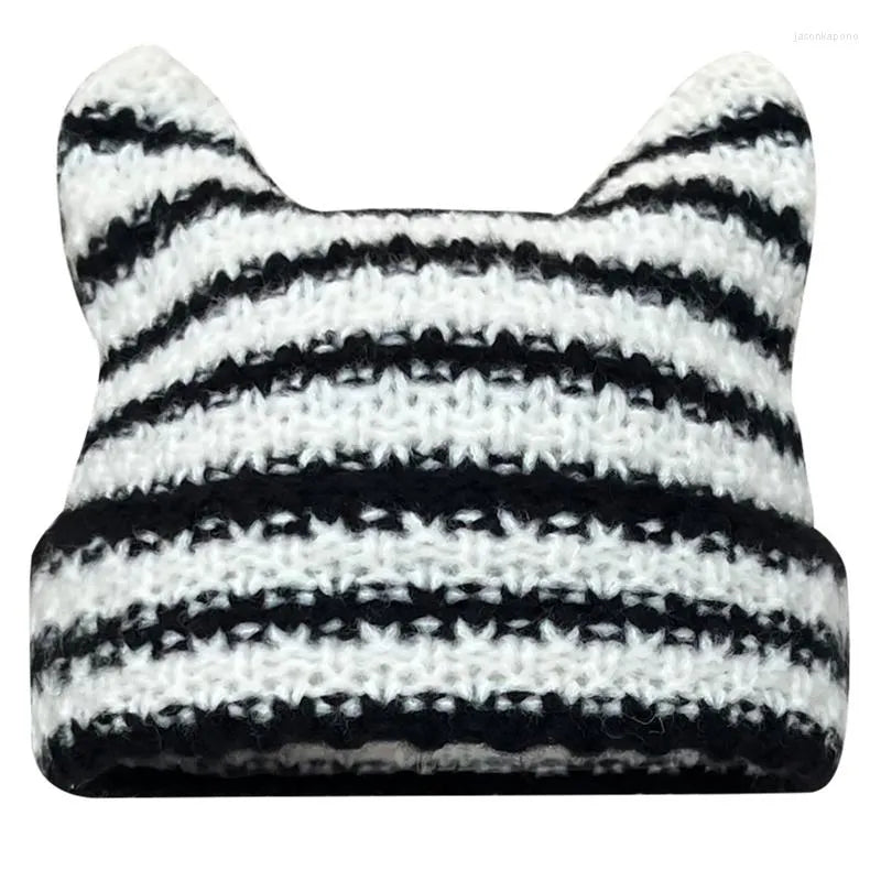 Sabrina Knitted Hat | Cute and Trendy-Black and White-State of Style
