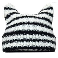 Sabrina Knitted Hat | Cute and Trendy-Black and White-State of Style