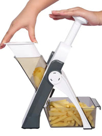 Safe 5-in-1 Vegetable Chopper (1+1 free) - VeggieChop Pro-Light grey-State of Style